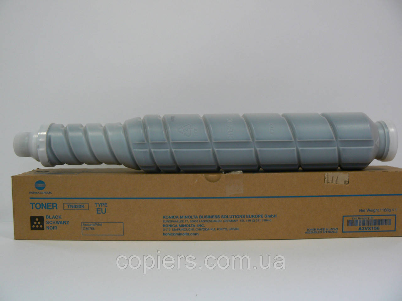 Тонер картридж TN620K, TN620EK Konica Minolta Bizhub PRESS c1060L оригінал, tn-620k tn 620k