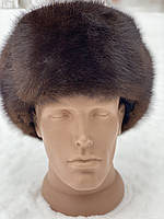 Мужская шапка из натурального меха норки обманка 55-56