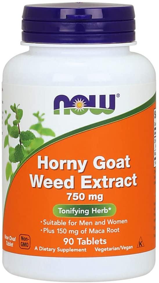 Екстракт горюнки Now Foods Horny Goat Weed Extract 750 mg 90 таблеток