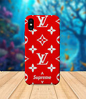 Чехол для apple iphone x XS В стиле Supreme Louis Vuitton чехол с принтом