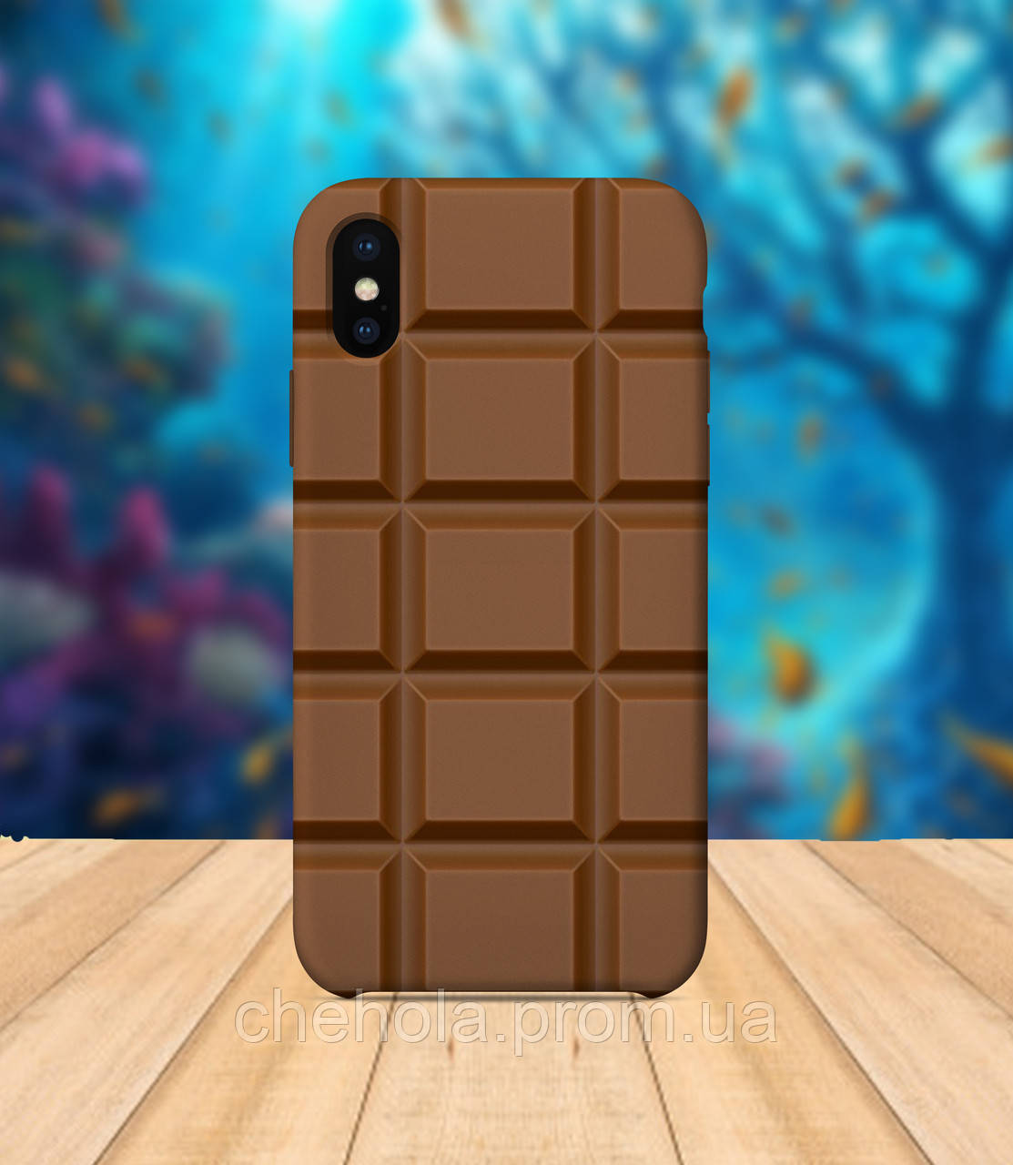 Чехол для apple iphone x XS Шоколадка чехол с принтом - фото 1 - id-p1212545731