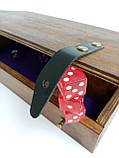 Дерев'яна подарункова коробка для гри в кості "Dice box" з гравіюванням, фото 2