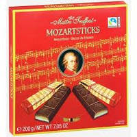 Шоколад темный Mozartsticks Maitre Truffout Австрия 200 г