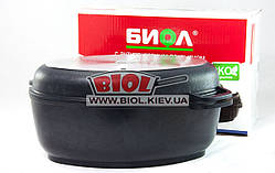 Гусятниця (тятниця) алюмінієва 6 л з антипригарним покриттям, потовщеним дном, кришкою-сковородою Біол G601P