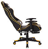 Спортивне крісло ігрове стиль INFINI Yello крісло геймерське спортивне крісло для ігроманів поворотний стілець, фото 2