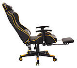Спортивне крісло ігрове стиль INFINI Yello крісло геймерське спортивне крісло для ігроманів поворотний стілець, фото 3
