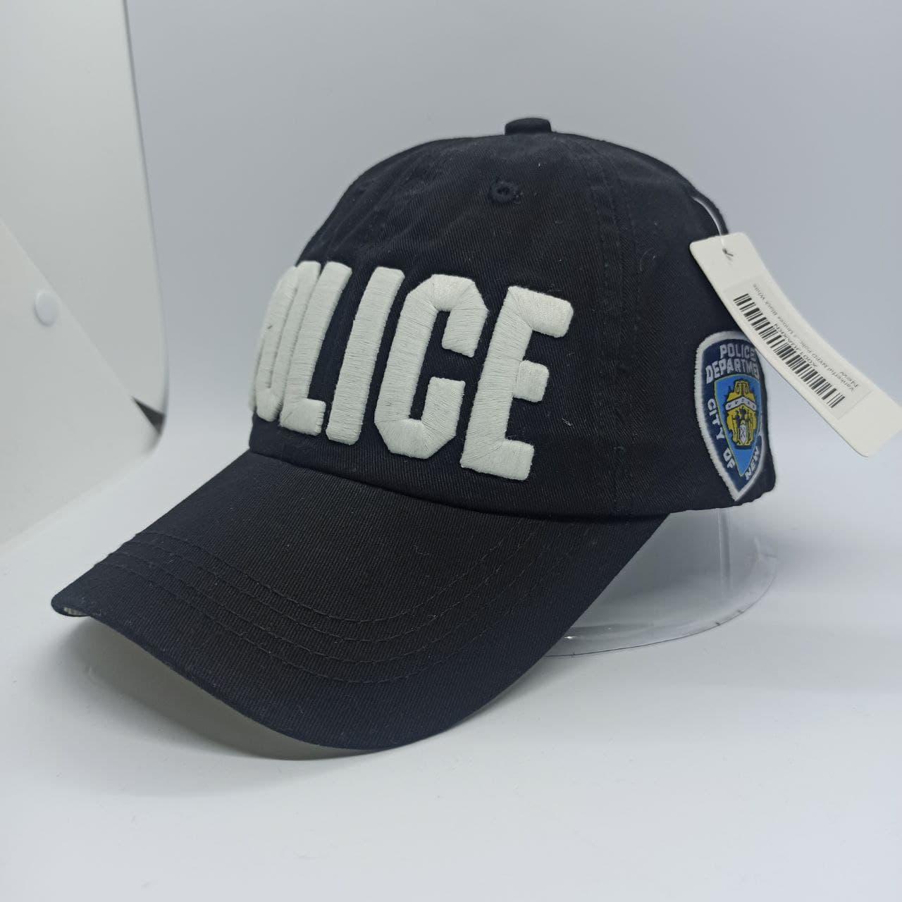Кепка бейсболка Поліція, Police, чорна з хакі козирком