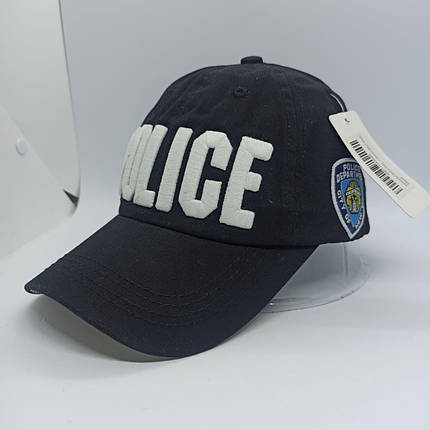 Кепка бейсболка Поліція, Police, чорна з хакі козирком, фото 1