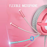 Навушники Sades A6 7.1 Virtual Surround Sound Gray Pink, фото 5