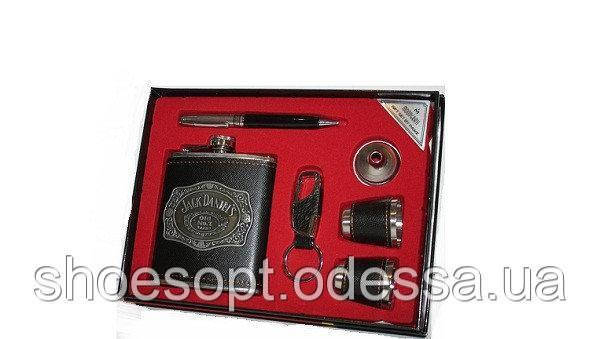 Подарунковий чоловічий набір із флягою та рюмками, фото 1