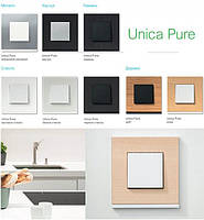 РАМКИ UNICA STUDIO PURE (скло/камінь/дерево/каучук)