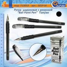 Ручка кулькова Tianjiao TY-501P, чорна