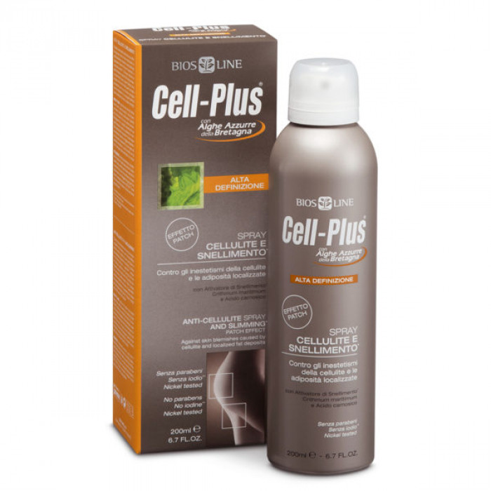 Антицелюлітний спрей для тіла з ефектом пластиру "Cell - Plus" Biosline,200 мл