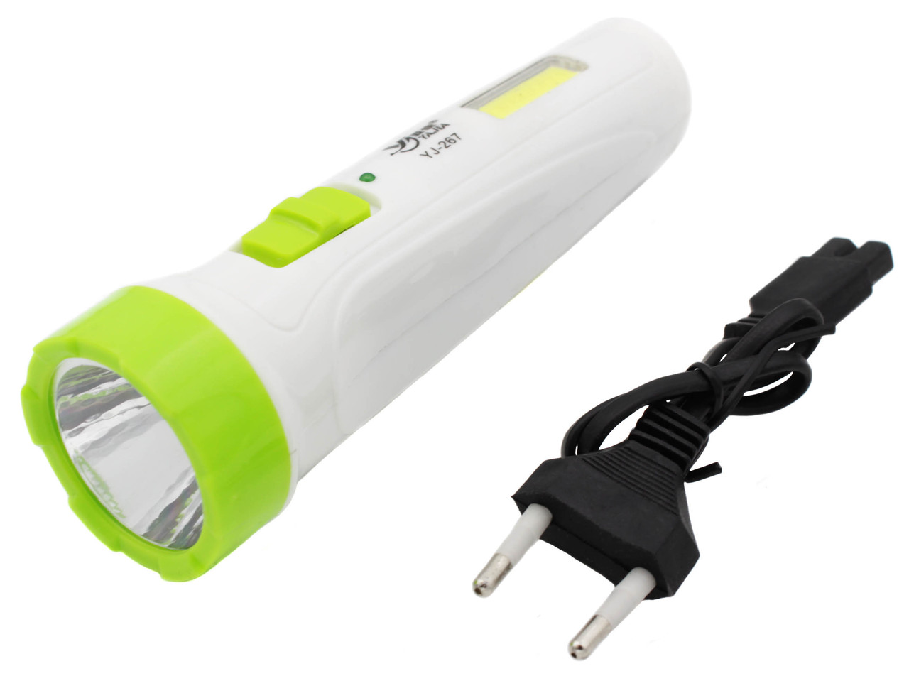 Фонарь Yajia YJ-267/Акк./ 1 LED+COB/