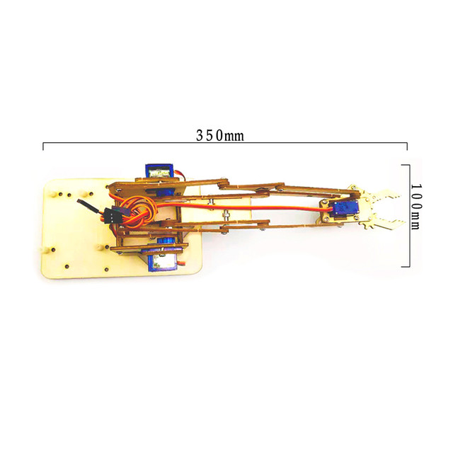 Робот манипулятор роботизированная рука комплект (фанера)