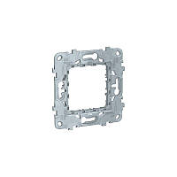 Суппорт Schneider Unica New метал. 2-модуля (NU7002), Шнайдер Уніка нова