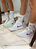 Жіночі кросівки Air Jordan 1 Mid White University Red BQ6472-106, фото 8