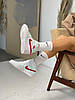Жіночі кросівки Air Jordan 1 Mid White University Red BQ6472-106, фото 10