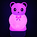 Дитячий силіконовий світлодіодний нічник світильник Панда Ведмежатко Ведмежатко Ведмедик Jb, фото 5