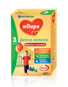 СУМІШ МОЛОЧНА MILUPA 3  600Г