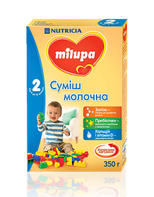 Суміш молочна суха milupa 2 350г