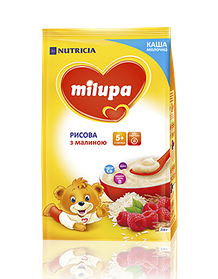 Каша рисова з малиною молочна 210г Milupa