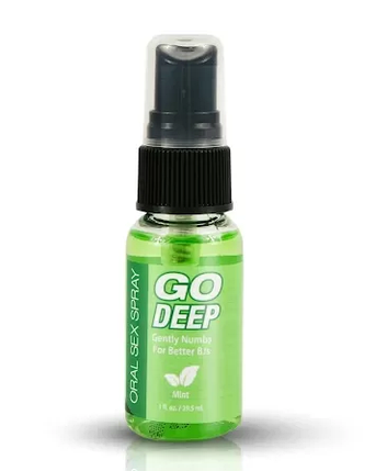 М'ятний спрей для орального сексу Topco Sales Go Deep Oral Sex Spray Mint, 29,57 мл, фото 1