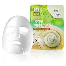 Тканинна Регенеруюча маска для обличчя Fresh Snail Mucus Mask Sheet, 3W CLINIC, фото 1