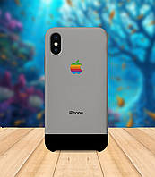 Чехол для apple iphone x XS Iphone серый чехол с принтом
