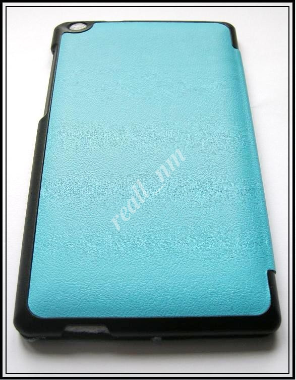 Голубой tri-fold case чехол-книжка для планшета Asus Zenpad C 7.0 Z170C Z170CG эко кожа PU P01Y - фото 5 - id-p190380108