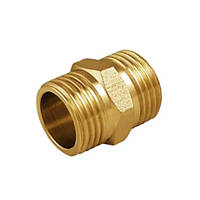 Ніпель (бочонок) 1х1 НН латунний посилений