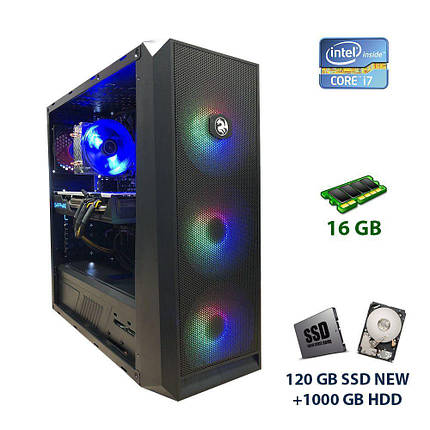 2E Gaming Oberon (GX912) Tower NEW / Intel Core i7-4790 (4 (8) ядра по 3.6 - 4.0 GHz) / 16 GB DDR3 / 120 GB, фото 1