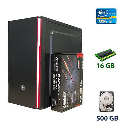 2E Basis (RD859) Tower NEW / Intel Core i5-3570 (4 ядра по 3.4 — 3.8 GHz) / 16 GB DDR3 / 500 GB HDD / AMD, фото 1