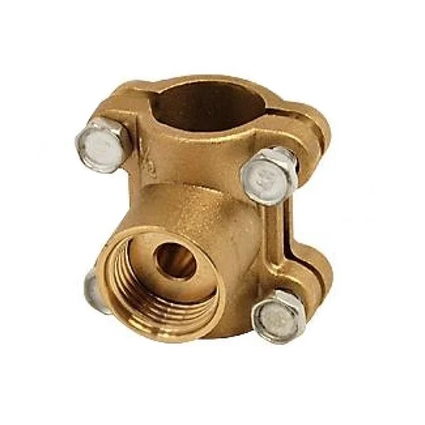 Врізання на трубу 1 латунна