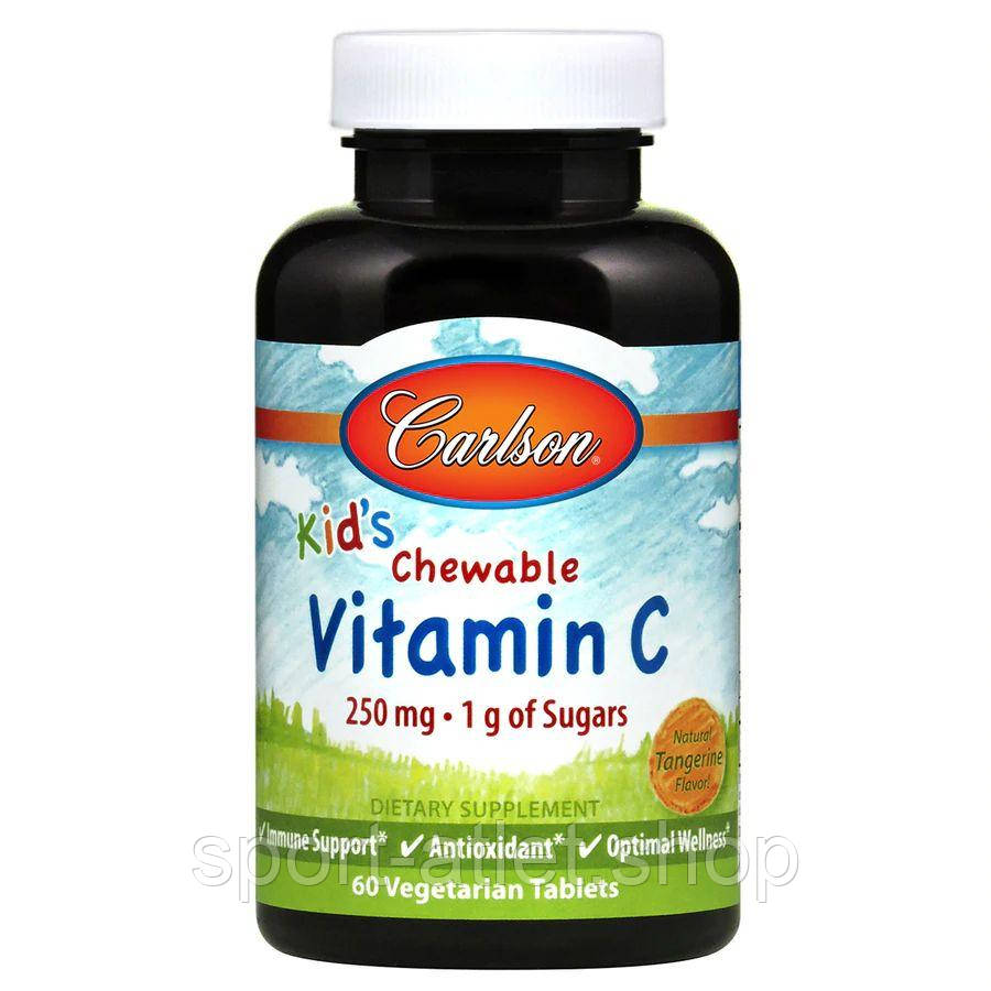 Вітаміни та мінерали Carlson Labs Kid's Chewable Vitamin C, 60 таблеток