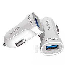 Ldnio C17 Car Charger Set (Type C) (1 USB)( 1 A)— White