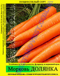 Насіння моркви «Долянка» 25 кг (мішок)