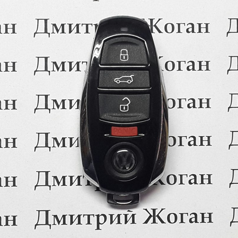 Ключ Volkswagen Touareg (корпус Фольксваген Туарег) 3 кнопки + 1 (panic ...