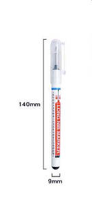 Маркер розмічальний будівельний столярний слюсарний лекальний з тонким пишучим елементом. Колір червоний