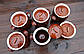 Набір горщиків для духовки «Карета» коричневі кераміка 550 мл 6 шт (763), фото 3