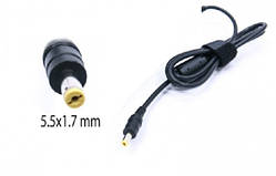 Разъём питания к ноутбуку 5,5\1,7 с проводом