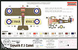 Пластикова модель 1/72 Roden 054 британський учбовий літак Sopwith F.1 Camel Two Seat Trainer, фото 3