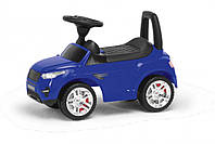 Машина-каталка Colorplast синя толокар зі спинкою на широких колесах. Іграшка транспорт для дитини від 3 років