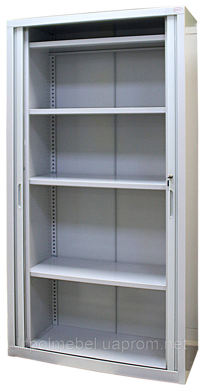 Металлический офисный шкаф с дверями типа жалюзи Sbm 208 - фото 4 - id-p1332462406