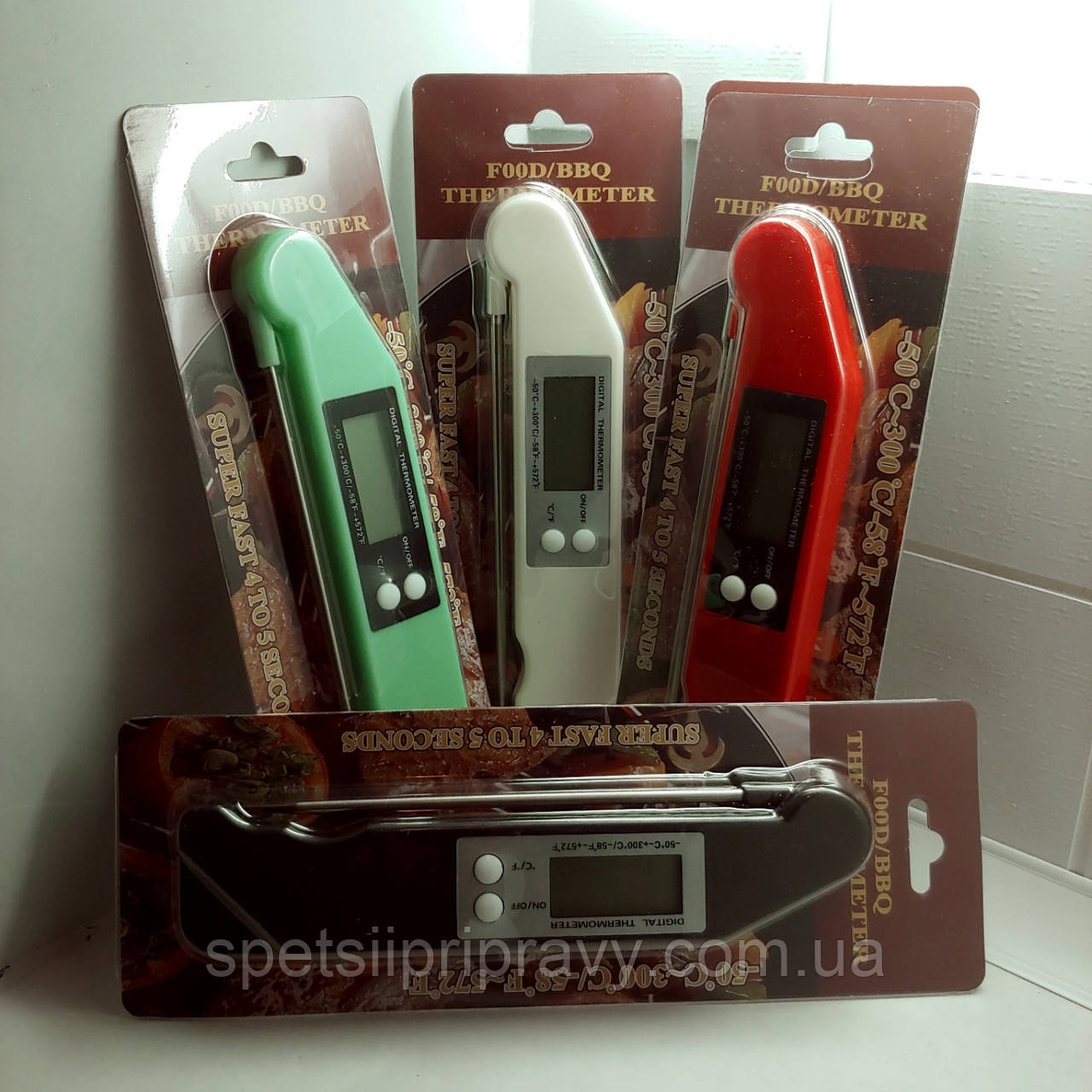 Термометр для кухни и еды Super fast 4 to 5 second digital thermometer BBQ - фото 1 - id-p1332463624