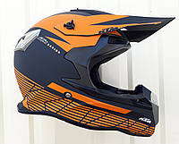 Мото шлем Эндуро для мотокросса и квадроцикла + очки перчатки и маска в подарок