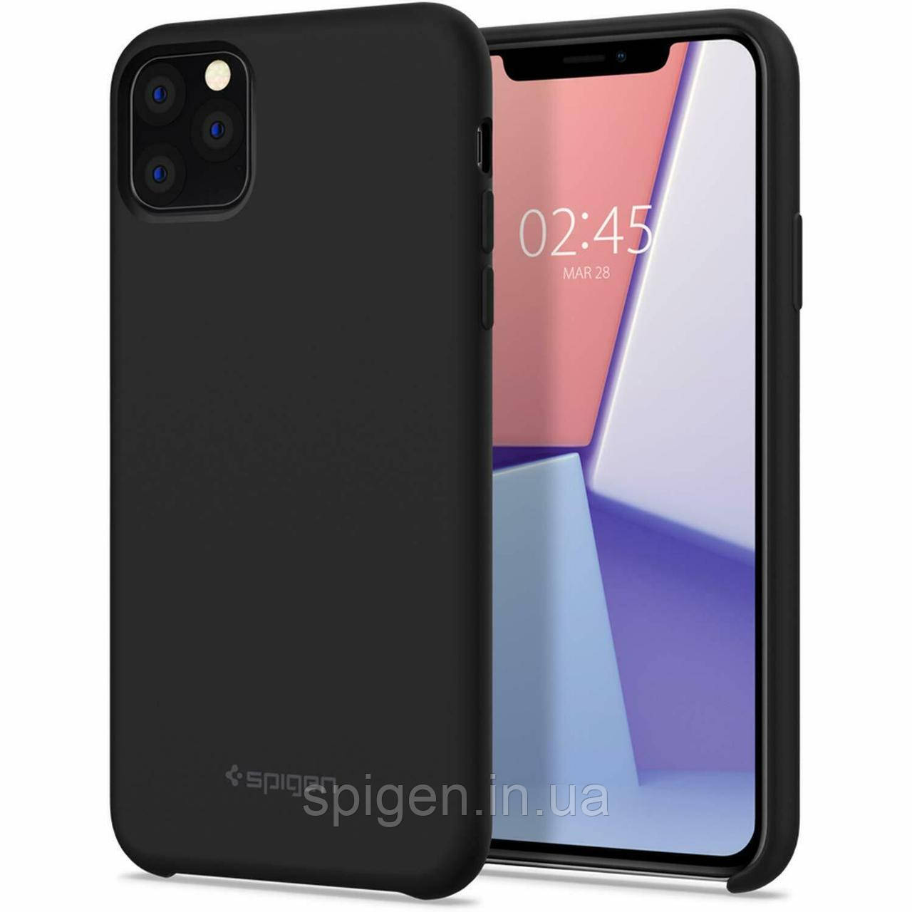 Чохол Spigen для iPhone 11 Pro Silicone Fit, Black