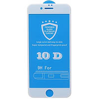 Защитное стекло 10D 9H для iPhone 7 Plus, 8 Plus белое