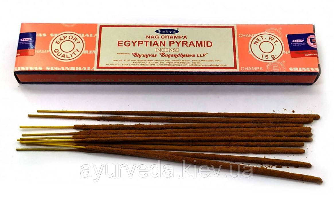 Натуральні ароматичні палички Наг Чампа Єгипетські Піраміди, Nag Champa Egyptian Pyramid