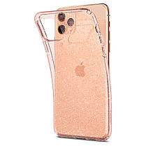 Чохол Spigen для iPhone 11 Pro Liquid Crystal Glitter, Rose Quartz, фото 3